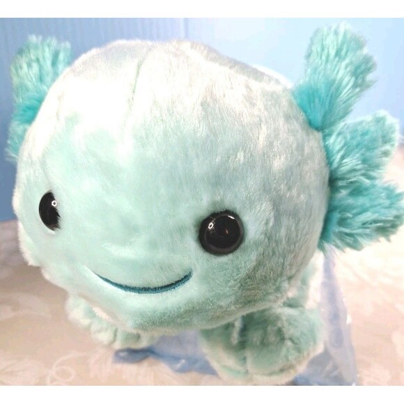 Build A Bear Workshop Exclusive Mint Blue Axolotl Plush Stuffed Animal 18" EC - Picture 10 of 11